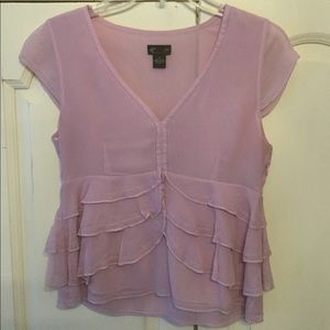 Cap sleeve pink top